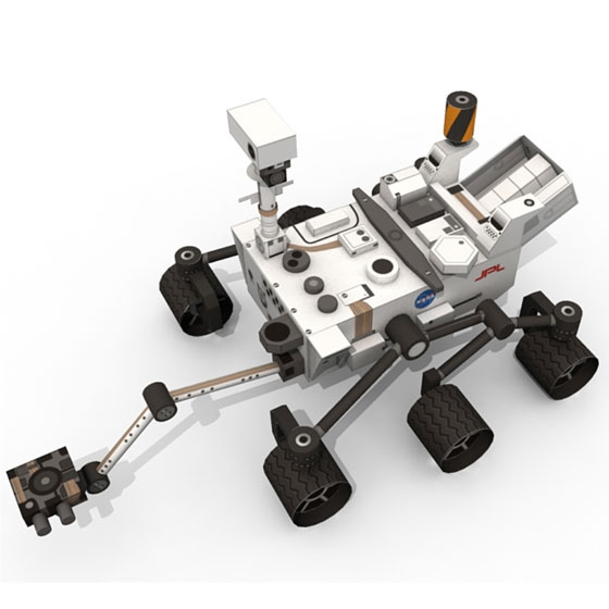 宇宙科技火星探测车3d立体纸模型DIY手工制作儿童折纸益智玩具