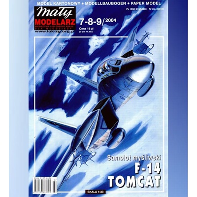 《Maly Modelarz》纸模型 F-14雄猫战斗机 DIY手工制作 2004年刊