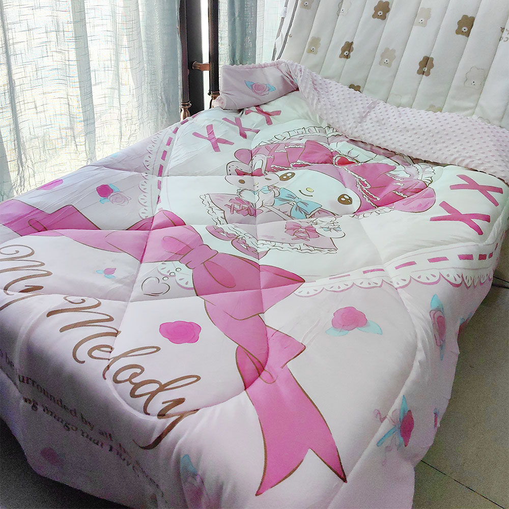 高品质 美乐蒂 超柔法兰绒冬被 厚被子 豆豆被  绒被