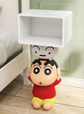 蜡笔小新创意卡通可爱桌面摆件卧室床头柜子装饰品送女友生日礼物
