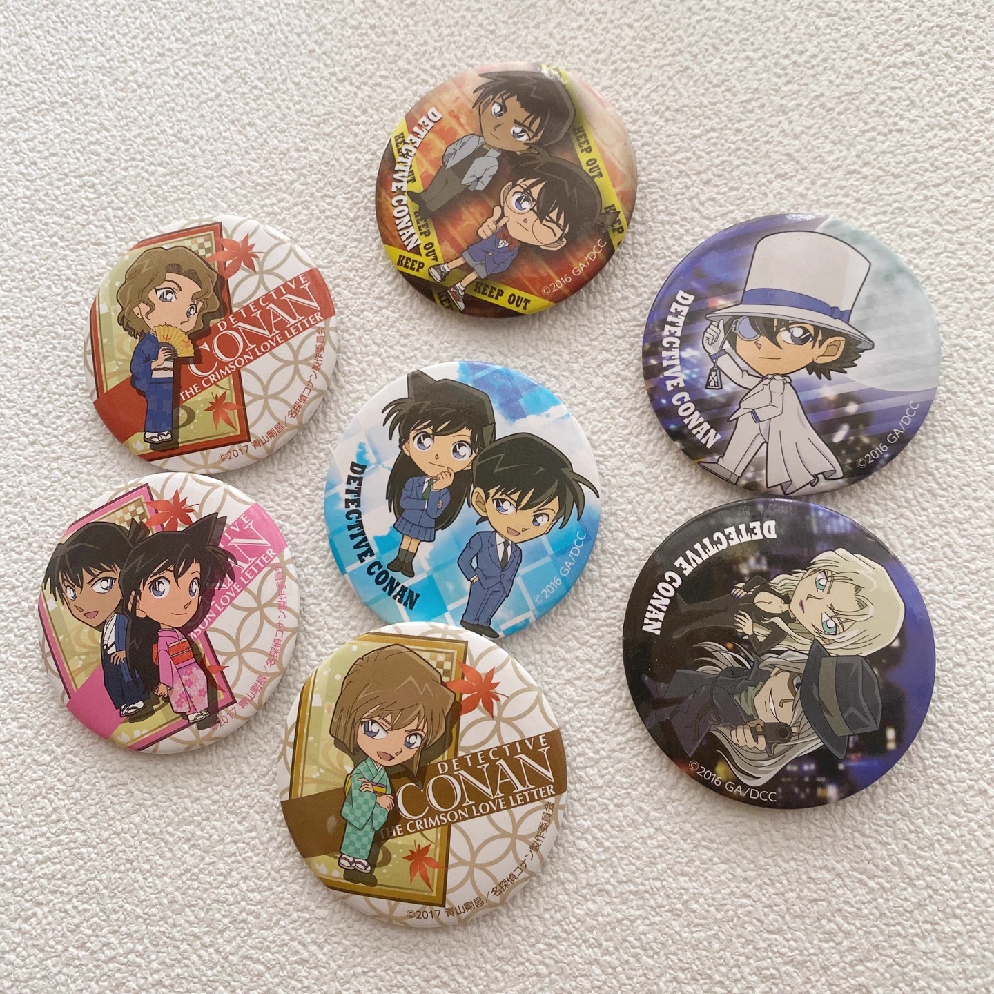 柯南灰原哀动漫周边徽章吧唧