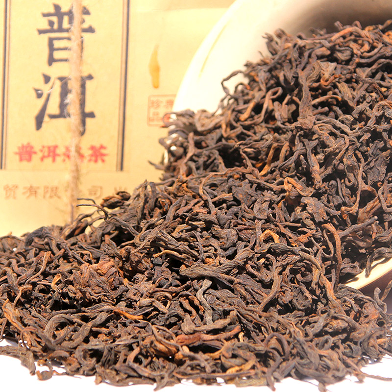 普洱茶散装熟茶茶叶陈年大叶袋