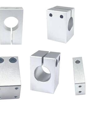 替代KQMU8 10带螺纹平行固定夹KQM8 10单孔底部安装支柱固定夹