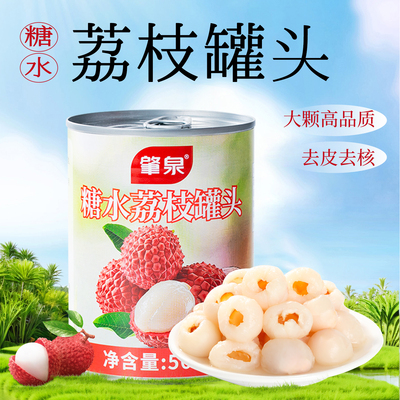 肇泉糖水荔枝罐头去皮核饱满大颗