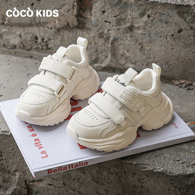 女童白色运动鞋春款老爹鞋