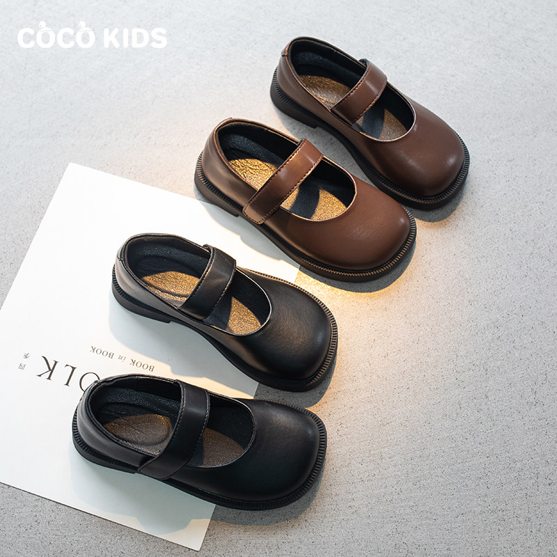 女童皮鞋2025春秋新款小女孩软底公主鞋英伦风浅口单鞋儿童豆豆鞋,童鞋/婴儿鞋/亲子鞋,皮鞋,淘宝优惠券,粉丝福利购,淘宝优惠卷