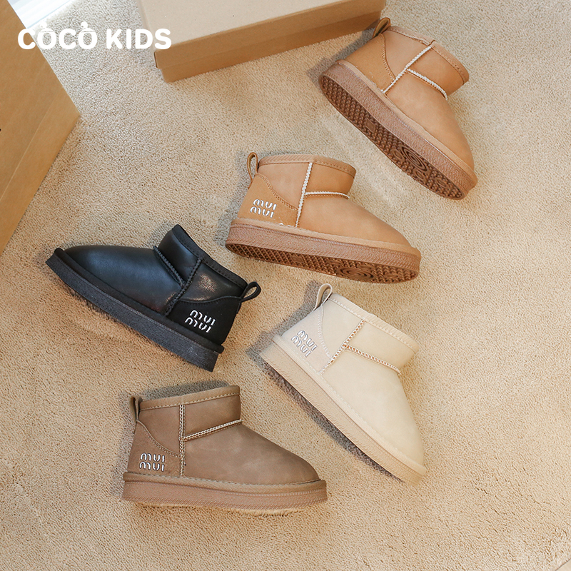 PYPYCOCO儿童雪地靴保暖防水棉靴