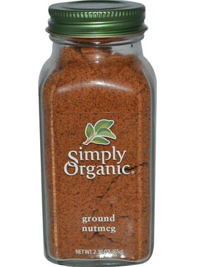 Simply Organic天然纯肉豆蔻粉肉蔻粉肉果粉香料Ground Nutmeg