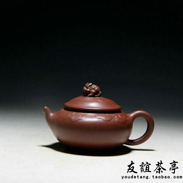 友谊茶亭 原矿紫砂壶 范泉明全手工茶壶 天蟾壶
