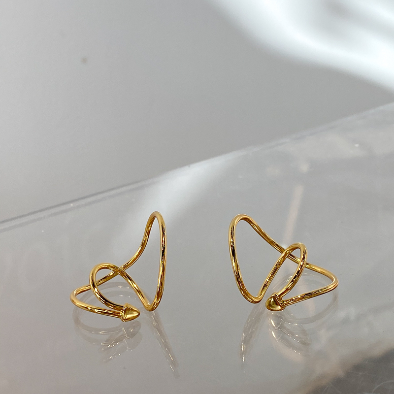 无耳洞设计感简约耳骨夹法式