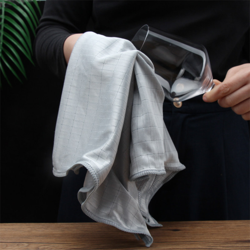 不掉毛柔丝擦杯布抹布不留水痕