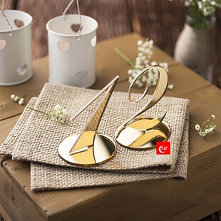 数字席位卡婚礼桌牌欧美婚礼亚克力婚宴席位卡DIY0-9生日桌位牌