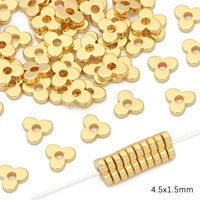 14K 10 шт Бугенвиллея со средним отверстием 4,5х1,1мм