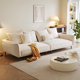 奶油风法式 客厅双人出租房公寓小户型沙发24新款 现代简约直排沙发