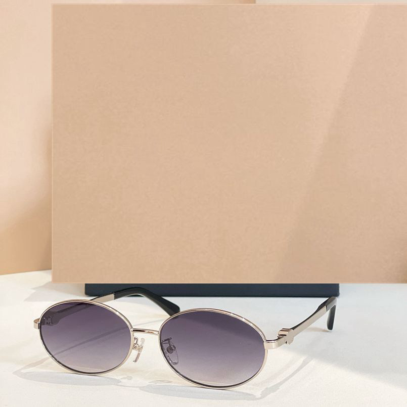 金属椭圆小脸太阳眼镜男女款3111时尚素颜复古风遮阳墨镜可配度数
