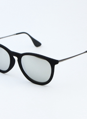 配近视度数同款太阳镜女猫眼椭圆墨镜4171丝绒框水银膜反光镜片男