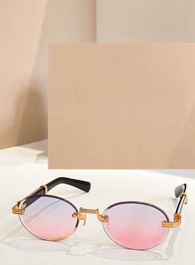 新款圆框太阳眼镜男女通用0777S时尚遮阳墨镜防紫外线潮酷