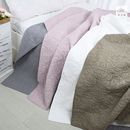 纯色绗缝被单双人空调被床盖单件1.2米1.5米加棉砂洗夏被床单 日式