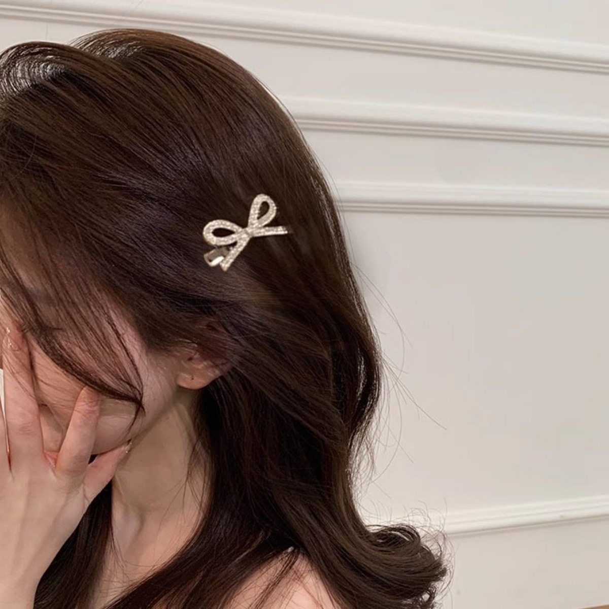 韩国新品银色蝴蝶结发夹可爱少女侧边刘海夹高级感精致发卡小,饰品/流行首饰/时尚饰品新,民族风发饰,淘宝优惠券,粉丝福利购,淘宝优惠卷