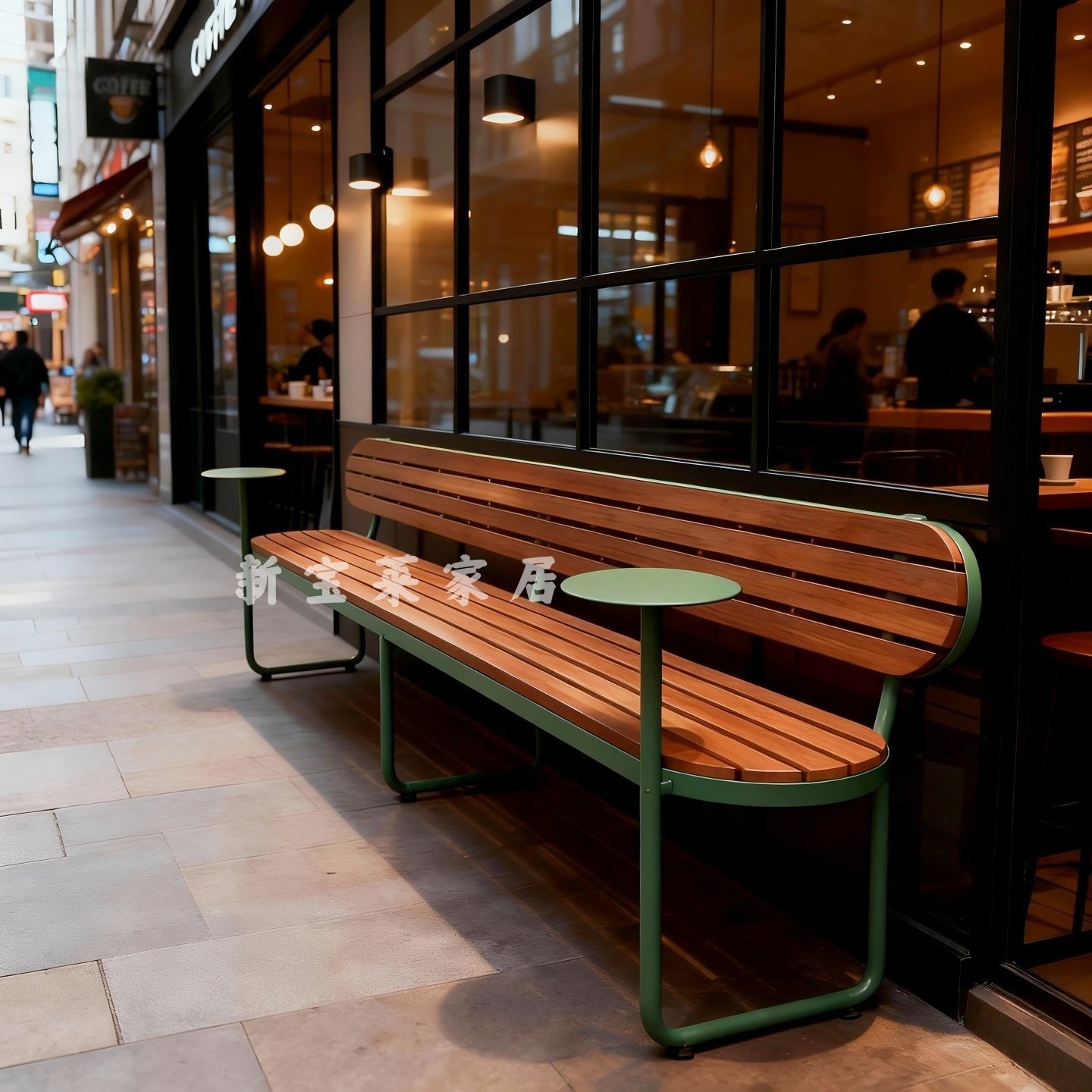 设计师户外公园广场游乐园门店网红靠背长椅咖啡店奶茶店休闲长凳,住宅家具,公园椅,淘宝优惠券,粉丝福利购,淘宝优惠卷