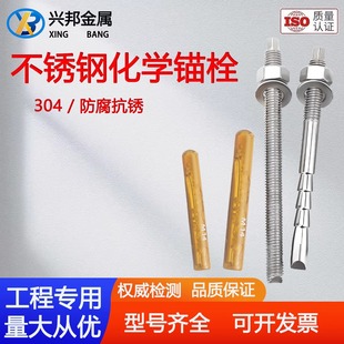 304不锈钢化学锚栓化学膨胀螺栓特殊倒锥型M10M12M14M16M20M24M30