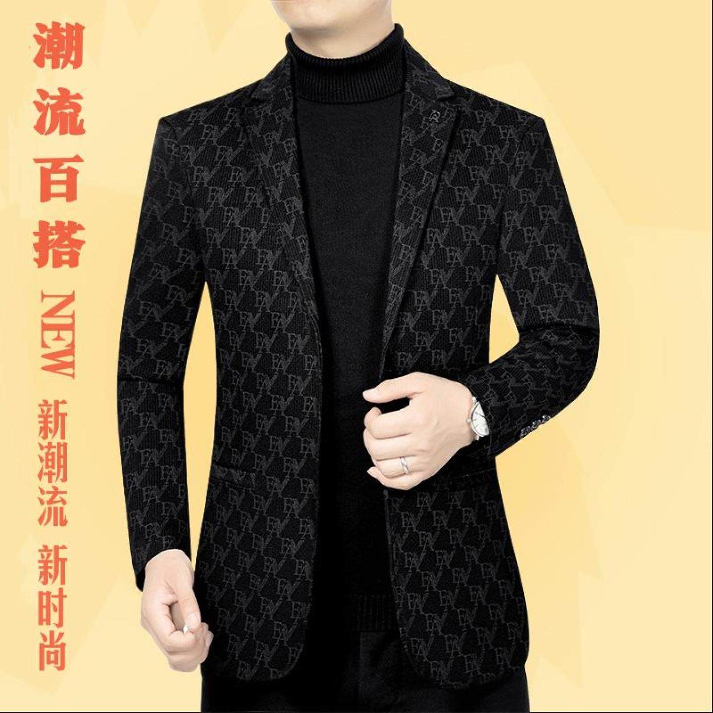 秋季高档爸爸新款男士春中年2025休闲西装商务西服男外套装