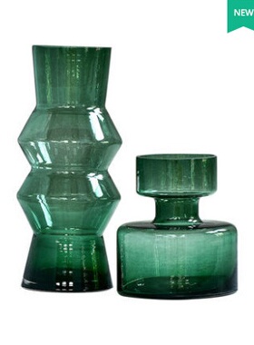 碧轩创意玻璃花瓶透明家居客厅水培插摆件北欧餐桌装饰品摆设轻奢