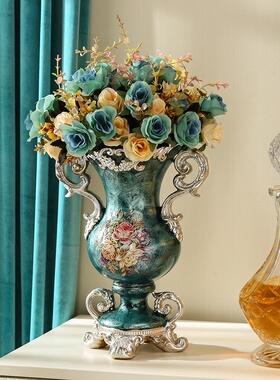 欧式美式花瓶摆件客厅插花干花装饰品创意家居电视柜玄关高档奢华
