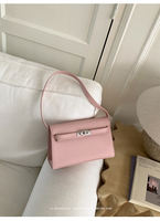 The high-end, light luxury and niche white handbag is a super popular single-shoulder crossbody Kelly bag for women in 2026 Spring/Summer thumbnail 2