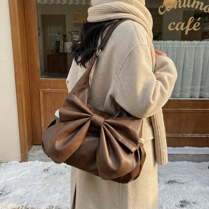 巨好看的包包大容量蝴蝶结托特包女2025新款高级感单肩包百搭通勤,箱包皮具/热销女包/男包,托特包,淘宝优惠券,粉丝福利购,淘宝优惠卷