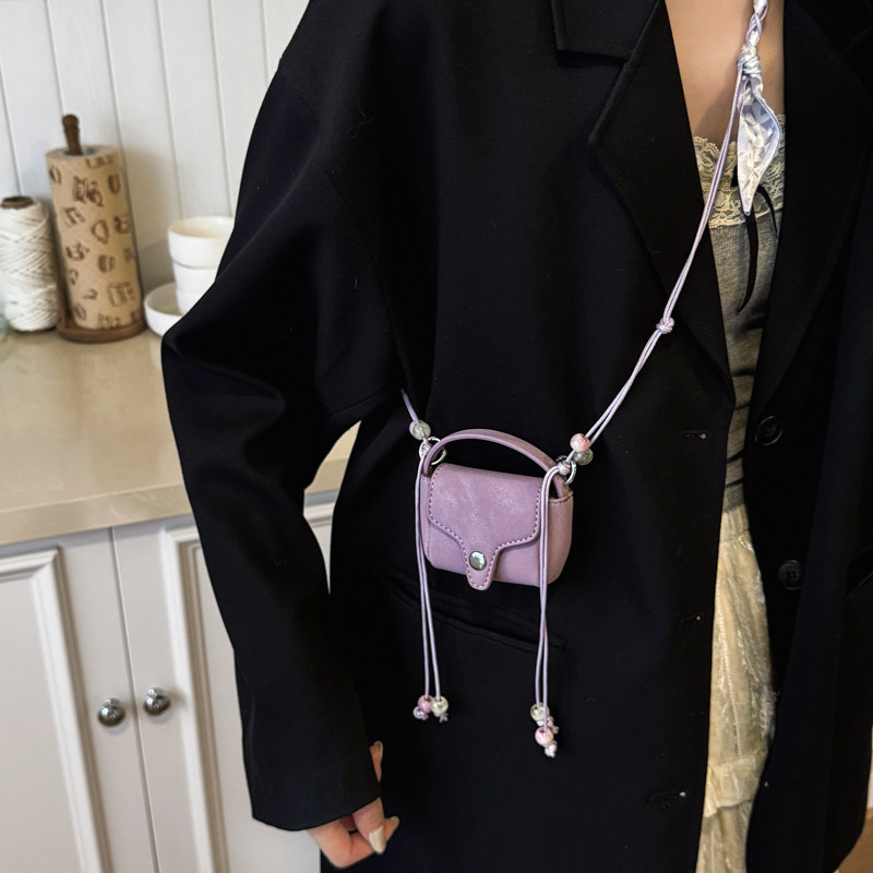 高级感mini少女零钱包小众潮挂脖斜挎包韩版钥匙耳机包迷你口红包,箱包皮具/热销女包/男包,通用款女包,淘宝优惠券,粉丝福利购,淘宝优惠卷