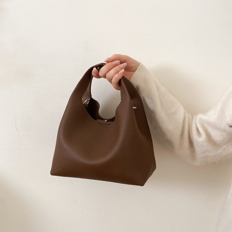 极简风ins复古菜篮子水桶包托特包手提包简约单肩斜挎包子母包女,箱包皮具/热销女包/男包,水桶包,淘宝优惠券,粉丝福利购,淘宝优惠卷