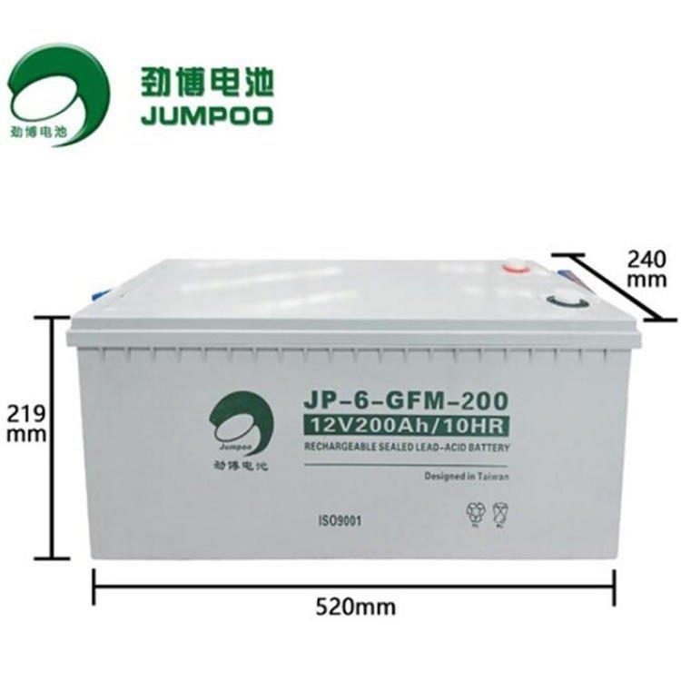 蓄电池JP-6-GFM-200 12V200AH/10HR机房供电 直流屏 UPS电源
