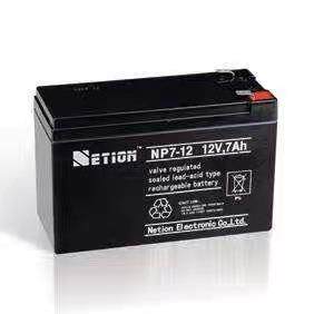 NETION力讯蓄电池NP7-12 消防主机 UPS电梯门禁 12V7AH卷闸门机房