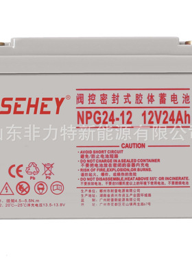 SEHEY/蓄电池 NPG24-12/12V24AH 免维护储能 UPS 船舶照明用