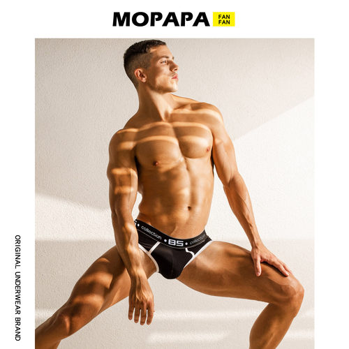 MOPAPA奥斯卡纯棉运动男三角内裤
