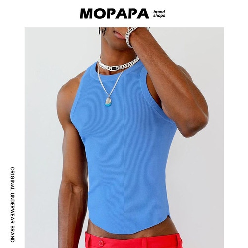 MOPAPA无袖运动男士紧身背心上衣