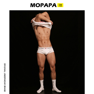 MOPAPA内裤理性与感性之间男士内裤纯棉U凸舒适青年简约四角内裤