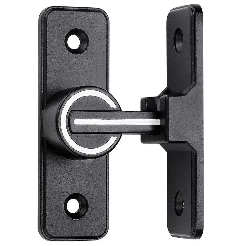 免打孔门扣90度推拉门锁插销谷仓移门锁扣卡扣搭扣厕所卫生间门栓