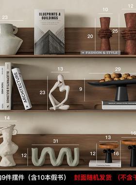 侘寂风高级感艺术摆件复古小众日式禅意民宿玄关餐边柜家居装饰品