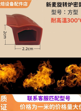 适用新麦旋转炉门密封条F1 F2 F3 RV1 RV2 SV SV2 SV3转炉密封条