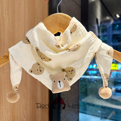 儿童围巾三角巾纯棉男女