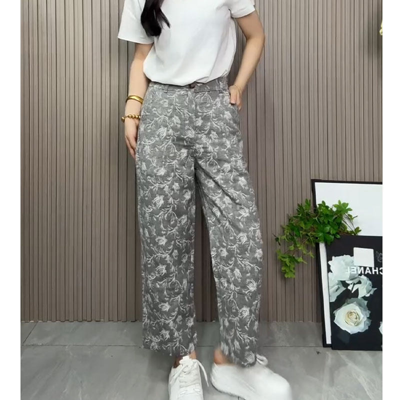 高腰腰运动休闲九分裤百搭女裤