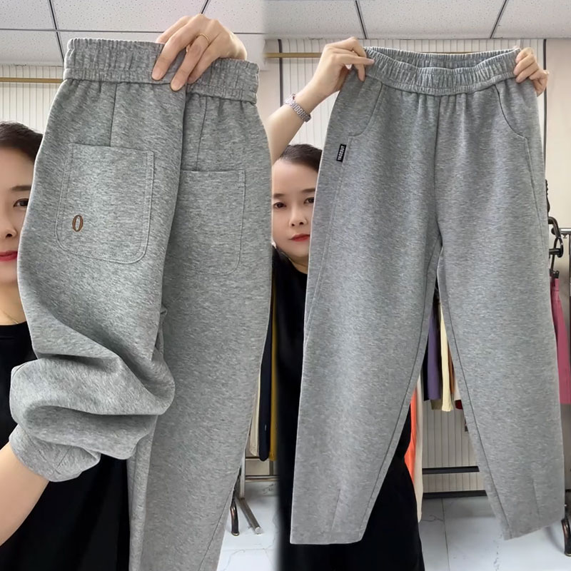 高腰运动休闲九分裤百搭显瘦女裤