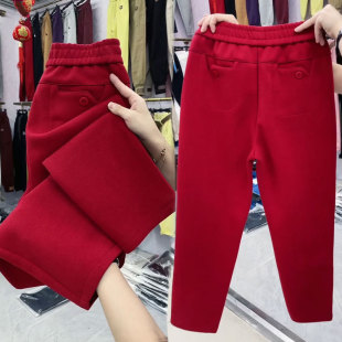 女高腰百搭九分裤 加厚小脚休闲裤 显瘦哈伦裤 运动裤 潮 春季 卫裤 新款