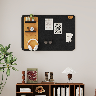 免打孔毛毡板展示板置物架