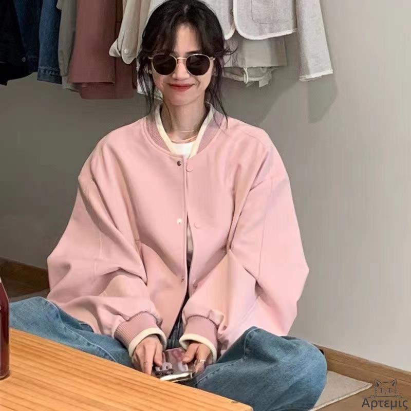 棒球服外套女薄款春季休闲百搭上衣Ladies sexy fashion jacket