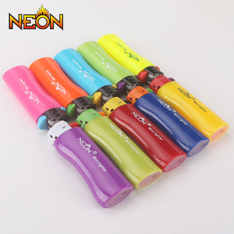 NEON尼奥打火机迷你炫彩可充气砂轮广告打火机 定制定做印字logo