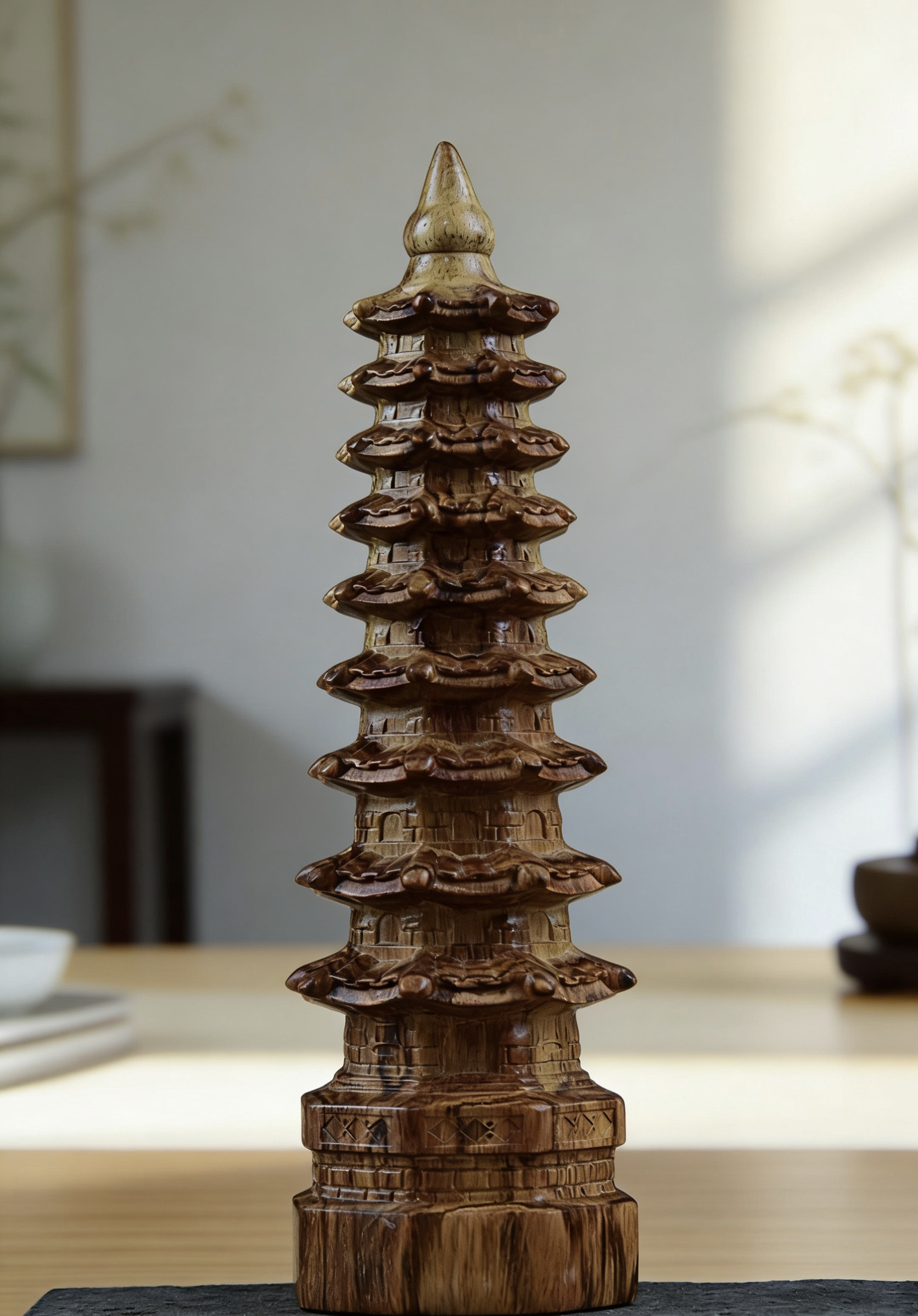 海南黄花梨文昌塔摆件海南黄花梨 精工精细