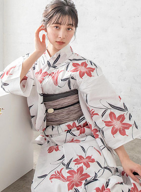 日本传统正装和服浴衣女纯棉款式日系拍摄复古旅游服饰YUKATA